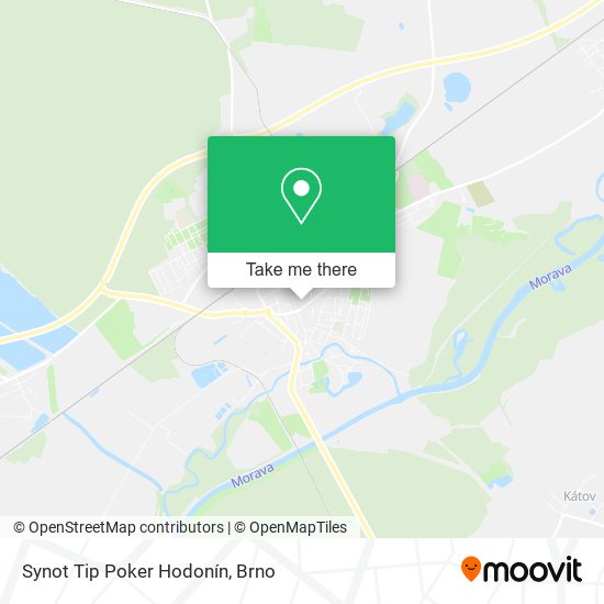 Synot Tip Poker Hodonín map