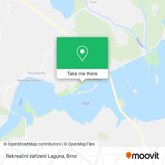 Rekreační zařízení Laguna map