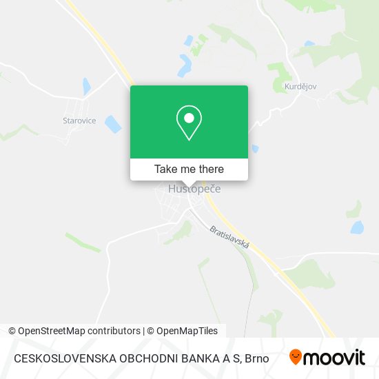 CESKOSLOVENSKA OBCHODNI BANKA A S map