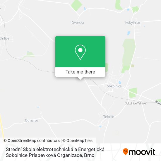 Strední Skola elektrotechnická a Energetická Sokolnice Príspevková Organizace map