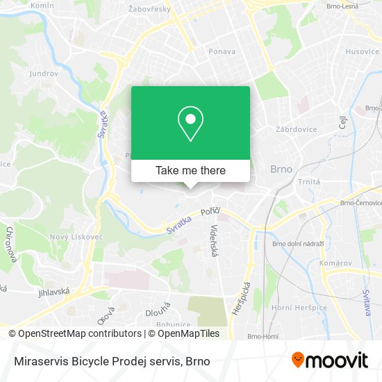 Miraservis Bicycle Prodej servis map