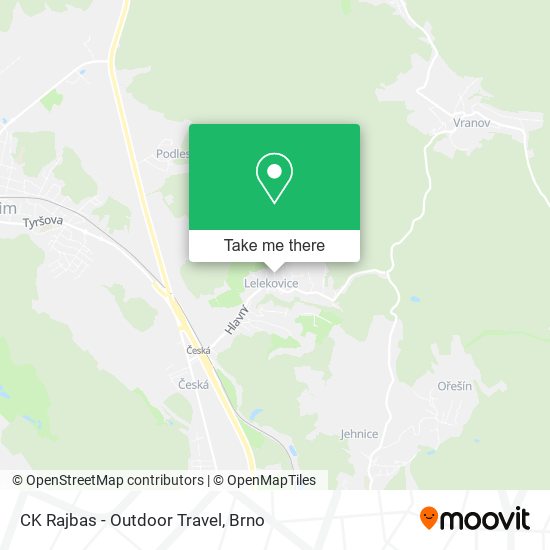 CK Rajbas - Outdoor Travel map