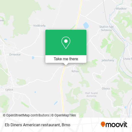 Карта Eb Diners American restaurant