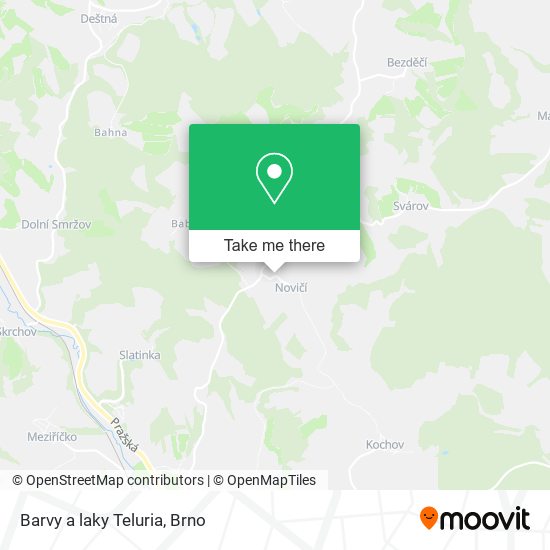 Карта Barvy a laky Teluria
