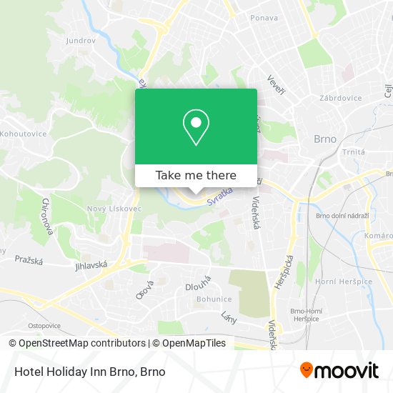 Карта Hotel Holiday Inn Brno