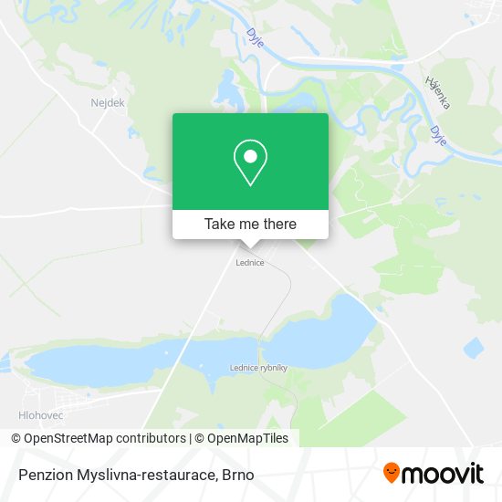 Penzion Myslivna-restaurace map