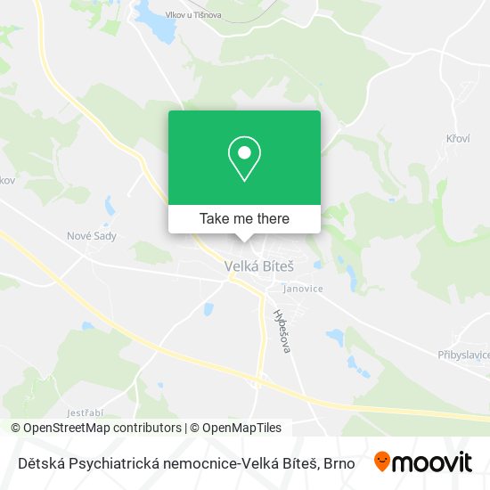 Dětská Psychiatrická nemocnice-Velká Bíteš map