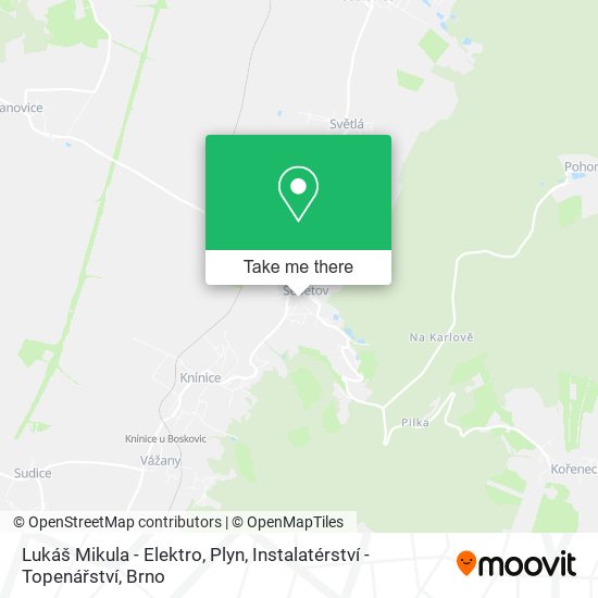 Карта Lukáš Mikula - Elektro, Plyn, Instalatérství - Topenářství