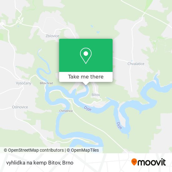 vyhlidka na kemp Bitov map