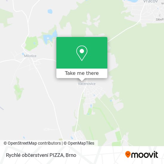 Карта Rychlé občerstvení PIZZA