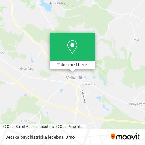 Dětská psychiatrická léčebna map