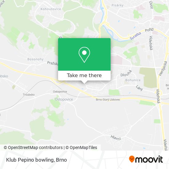 Klub Pepino bowling map