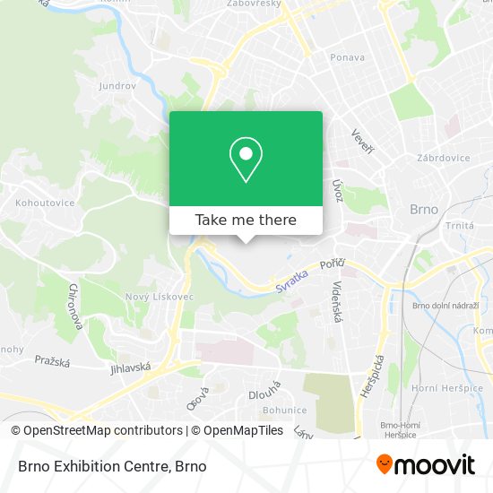 Brno Exhibition Centre map