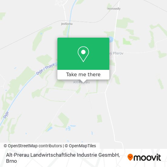Карта Alt-Prerau Landwirtschaftliche Industrie GesmbH