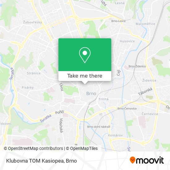 Klubovna TOM Kasiopea map