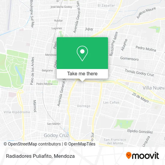 Radiadores Puliafito map