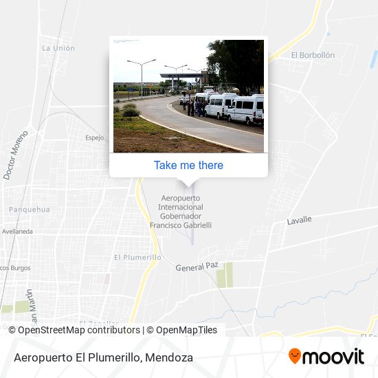 Mapa de Aeropuerto El Plumerillo