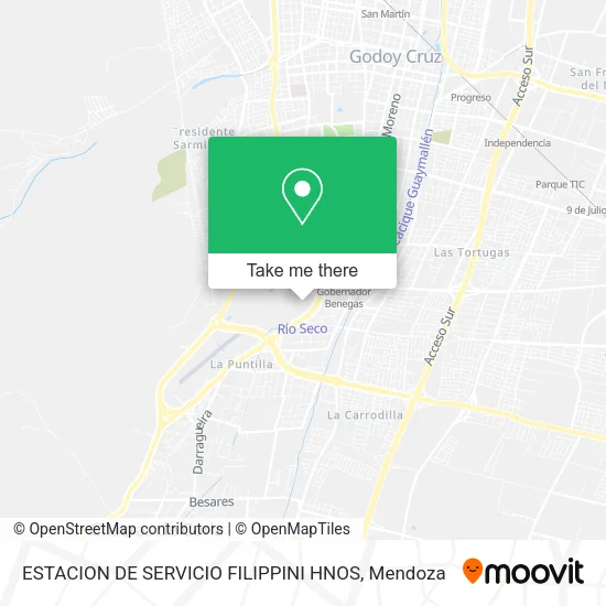Mapa de ESTACION DE SERVICIO FILIPPINI HNOS