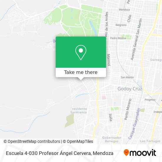 Mapa de Escuela 4-030 Profesor Ángel Cervera