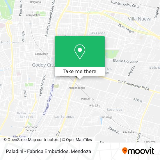 Paladini - Fabrica Embutidos map