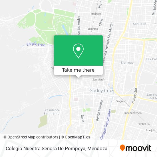 Colegio Nuestra Señora De Pompeya map