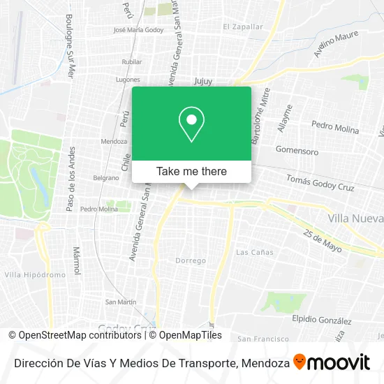 Dirección De Vías Y Medios De Transporte map