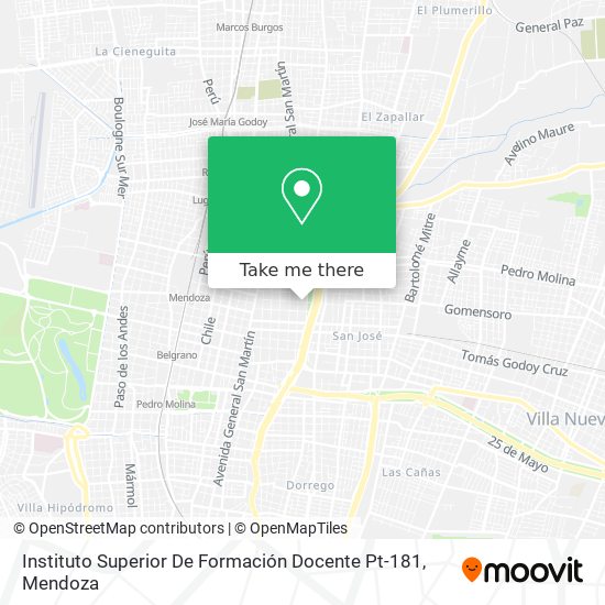 Mapa de Instituto Superior De Formación Docente Pt-181