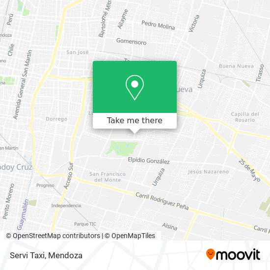 Servi Taxi map