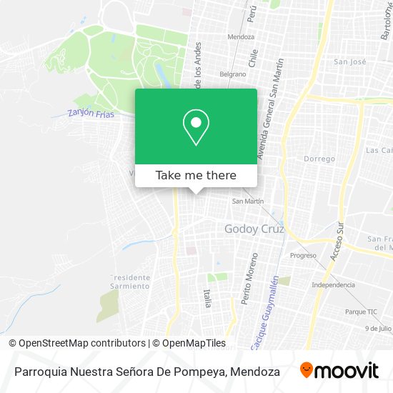 Mapa de Parroquia Nuestra Señora De Pompeya