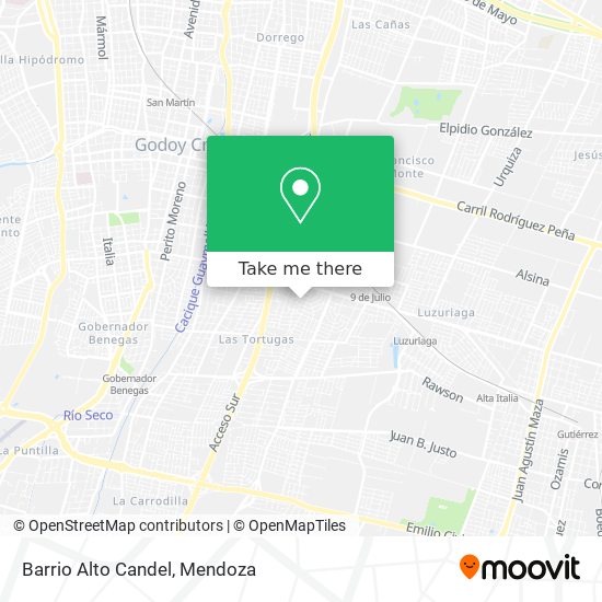 Barrio Alto Candel map