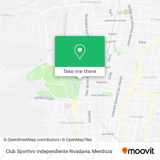 Mapa de Club Sportivo Independiente Rivadavia