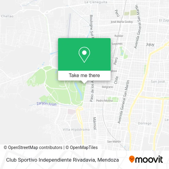 Club Sportivo Independiente Rivadavia map