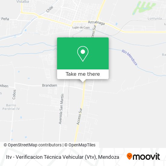 Itv - Verificacíon Técnica Vehicular (Vtv) map