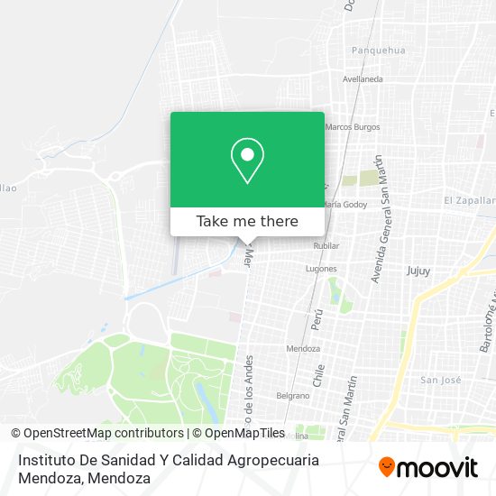 Instituto De Sanidad Y Calidad Agropecuaria Mendoza map