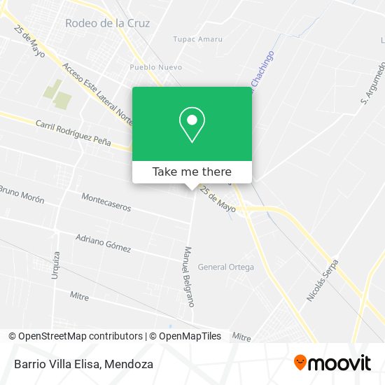 Mapa de Barrio Villa Elisa