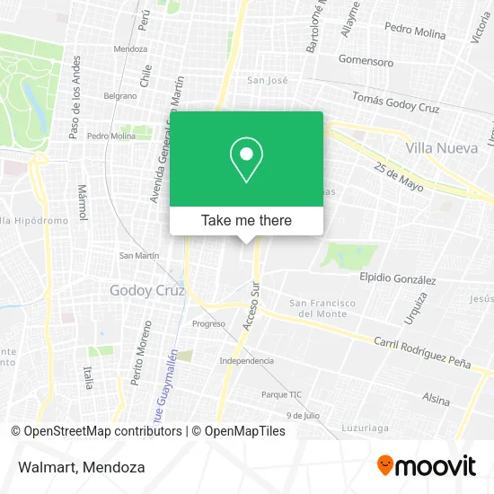 Mapa de Walmart