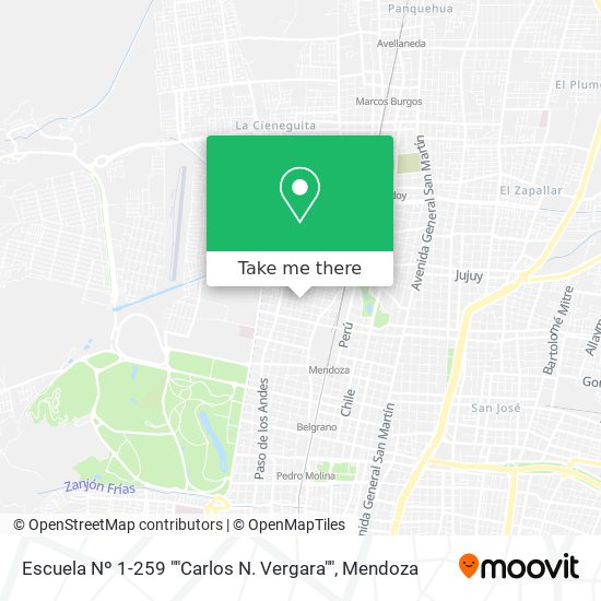 Escuela Nº 1-259 ""Carlos N. Vergara"" map