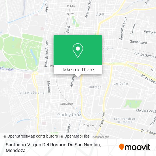 Santuario Virgen Del Rosario De San Nicolás map