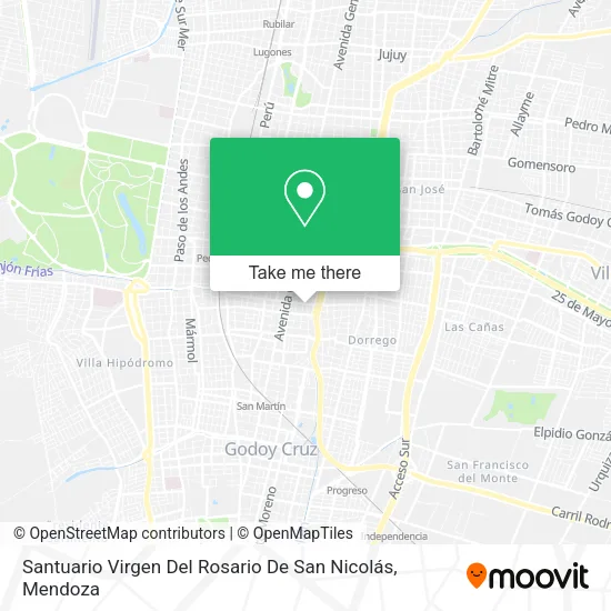 Santuario Virgen Del Rosario De San Nicolás map