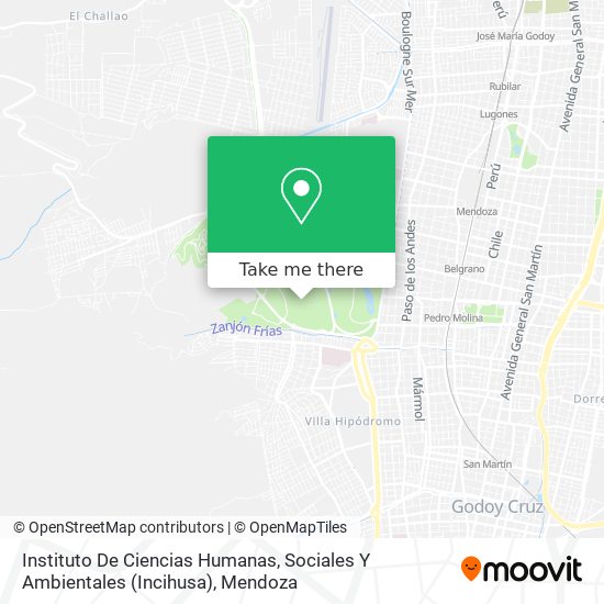 Instituto De Ciencias Humanas, Sociales Y Ambientales (Incihusa) map