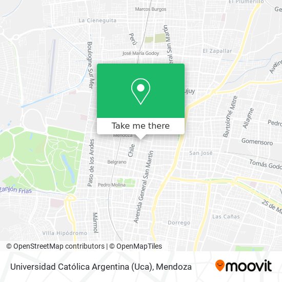 Universidad Católica Argentina (Uca) map