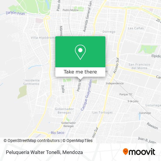 Mapa de Peluquería Walter Tonelli