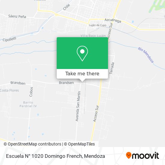 Escuela N° 1020 Domingo French map