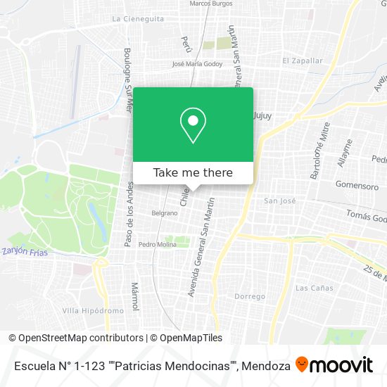 Escuela N° 1-123 ""Patricias Mendocinas"" map
