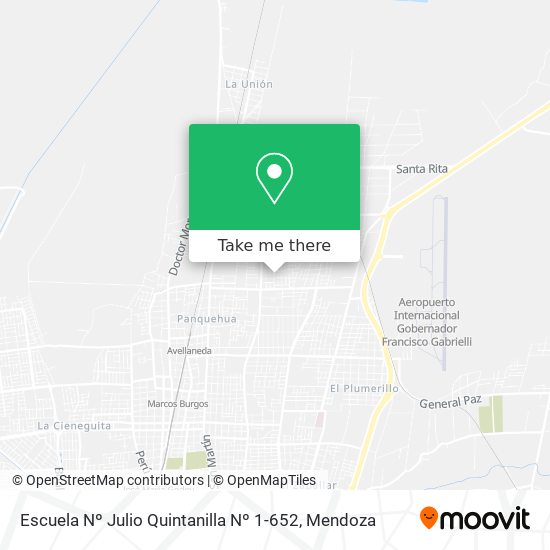Escuela Nº Julio Quintanilla Nº 1-652 map