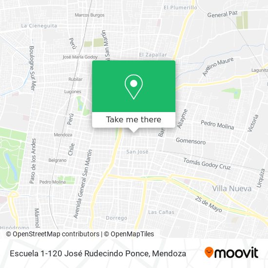 Mapa de Escuela 1-120 José Rudecindo Ponce