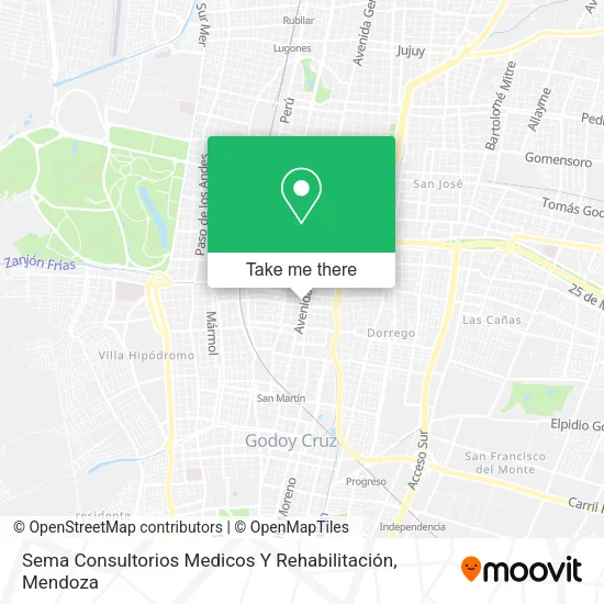 Sema Consultorios Medicos Y Rehabilitación map