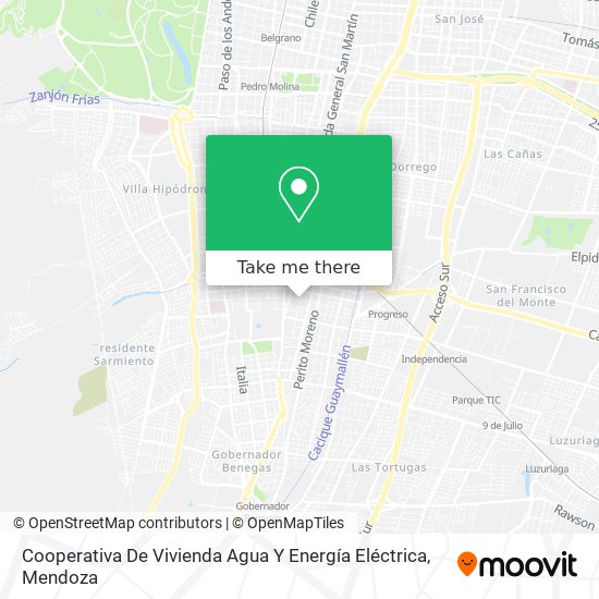 Mapa de Cooperativa De Vivienda Agua Y Energía Eléctrica