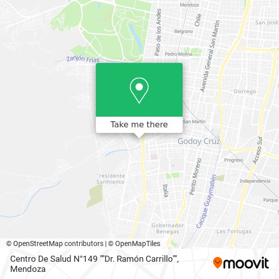Centro De Salud N°149 ""Dr. Ramón Carrillo"" map