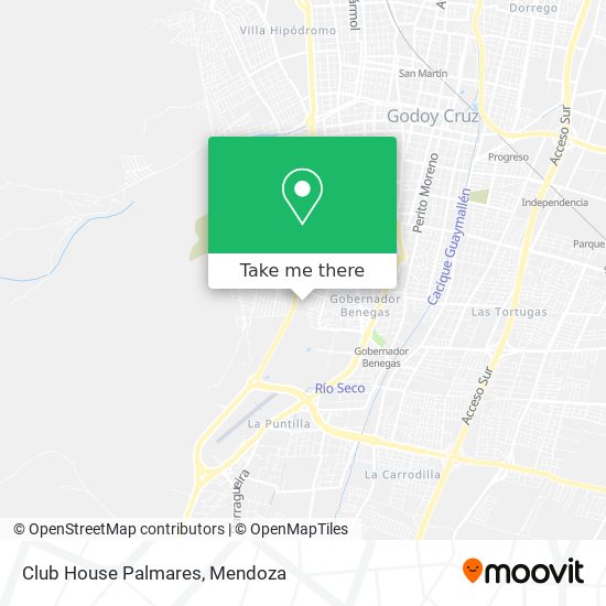 How to get to Club House Palmares in Godoy Cruz by Bus?